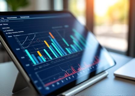 Gráficos digitales de alta precisión que muestran limpieza de datos
